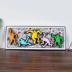 popbricks acrylic wall frame 38x15 with premium finish for decor