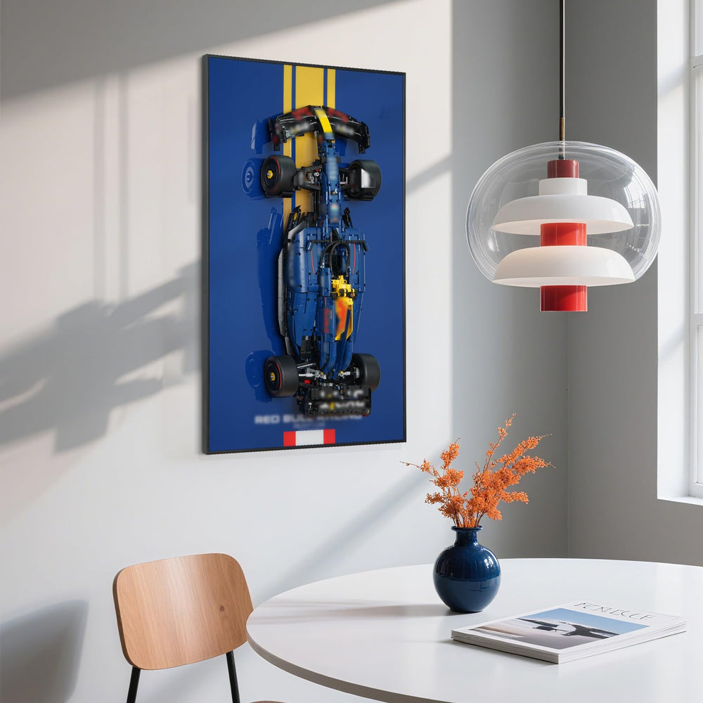 Popbricks office wall display setup elevates your workspace with model art.