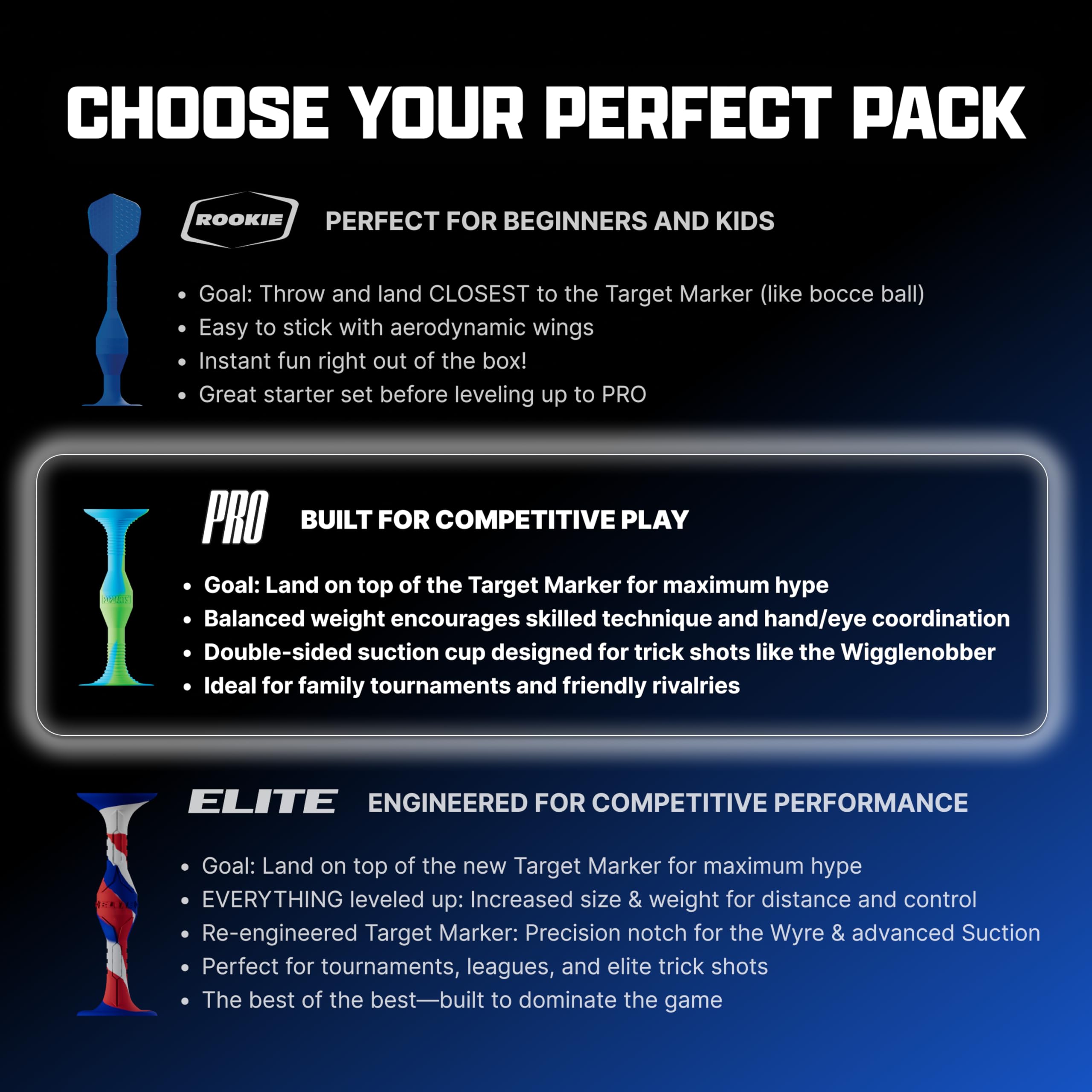 Popdarts PRO Pack Retro darts landing on surfaces signals scoring opportunities.
