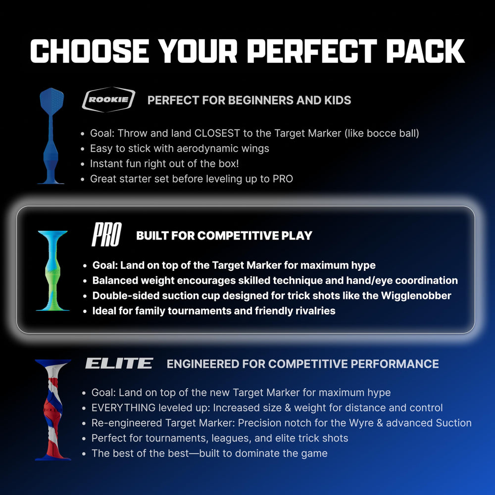 Popdarts PRO Pack Retro darts landing on surfaces signals scoring opportunities.