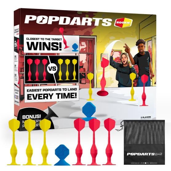 Popdarts rookie pack front view showing contents and branding for quick setup
