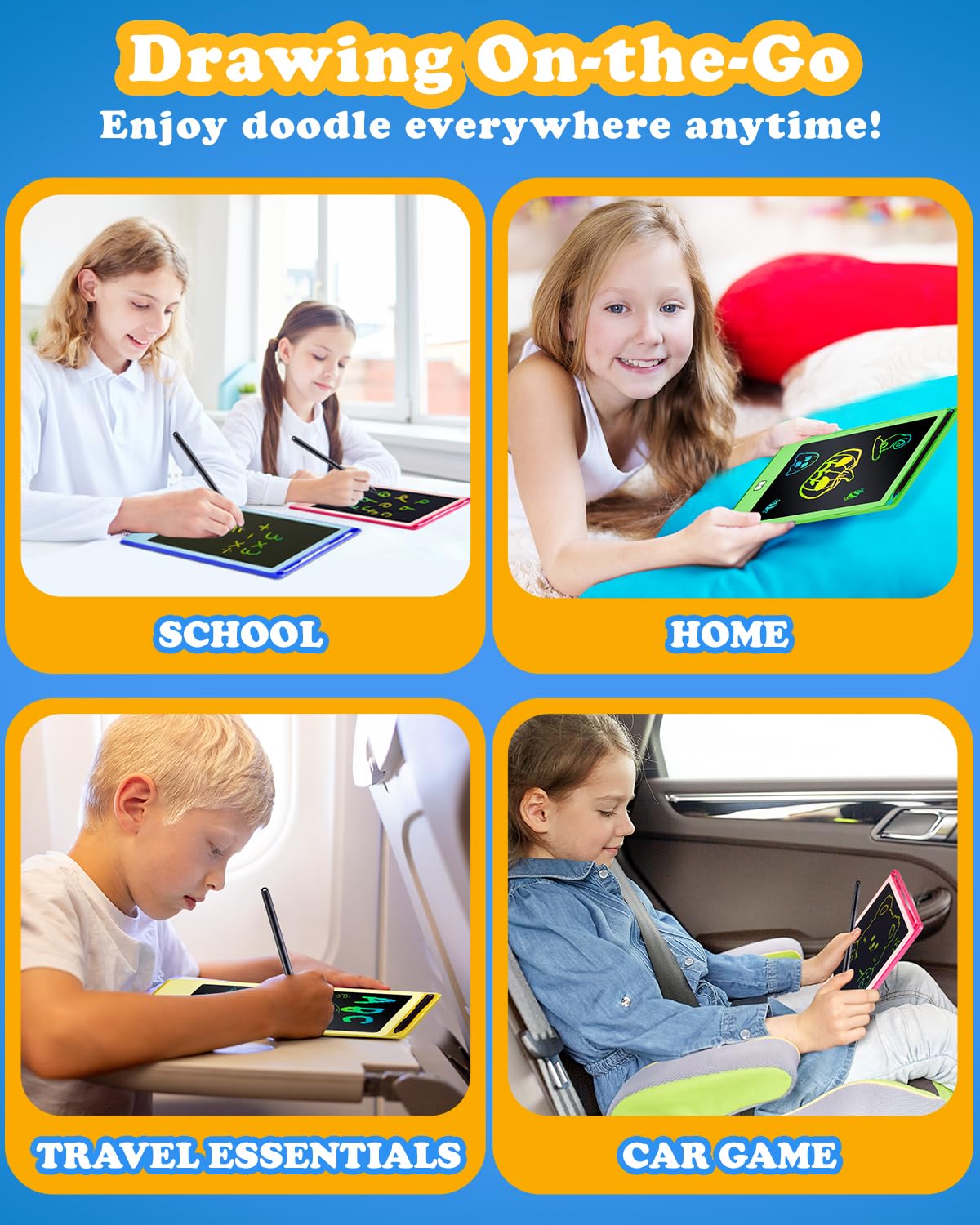 POPERFUN gift-ready drawing pad suitable for kids aged 3 to 8 and beyond.