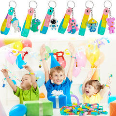 Popfidget 28-pack butterfly keychain with 3D design, colorful accessory for backpacks.