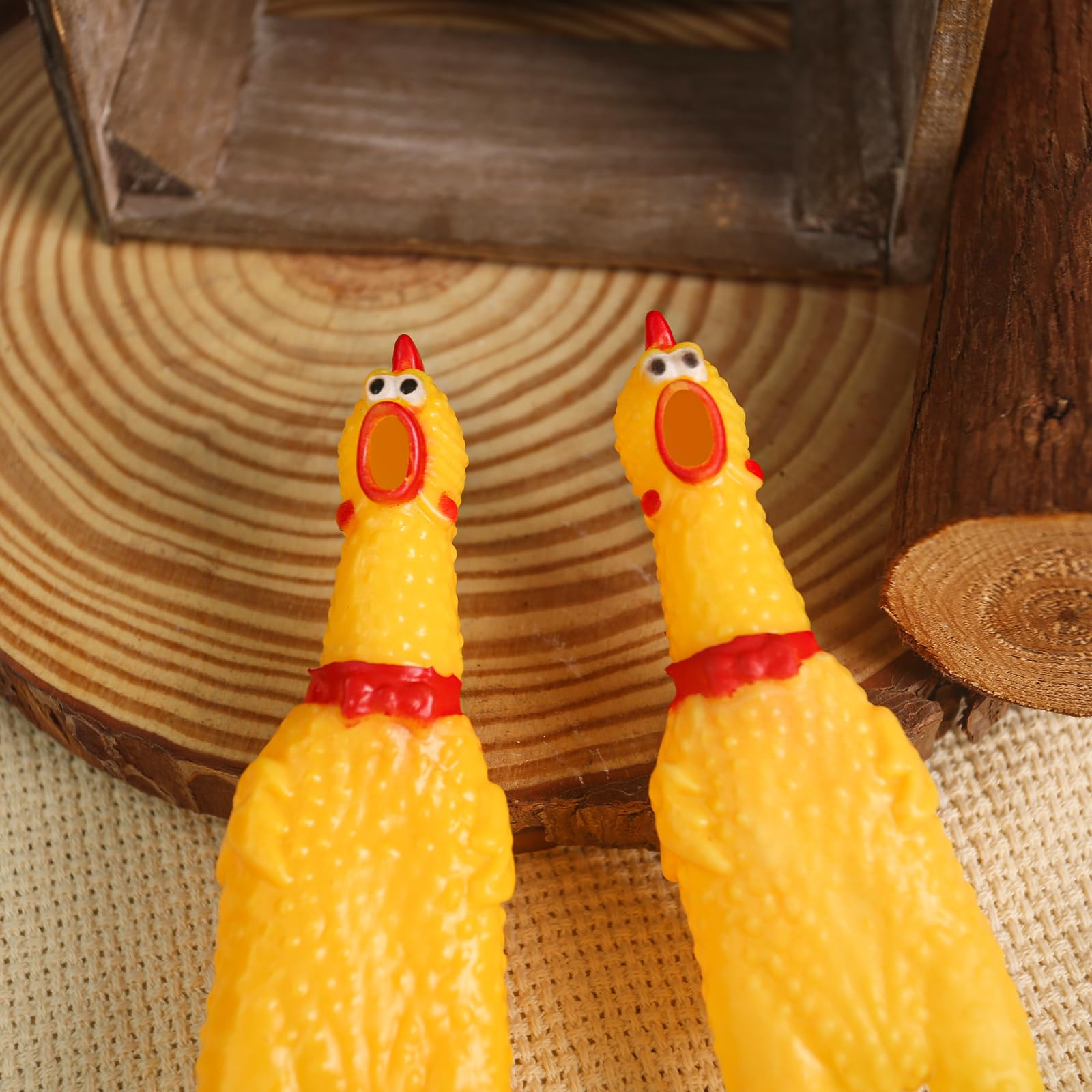 POPLAY party-favors display with squeaky chicken sparks creative party games