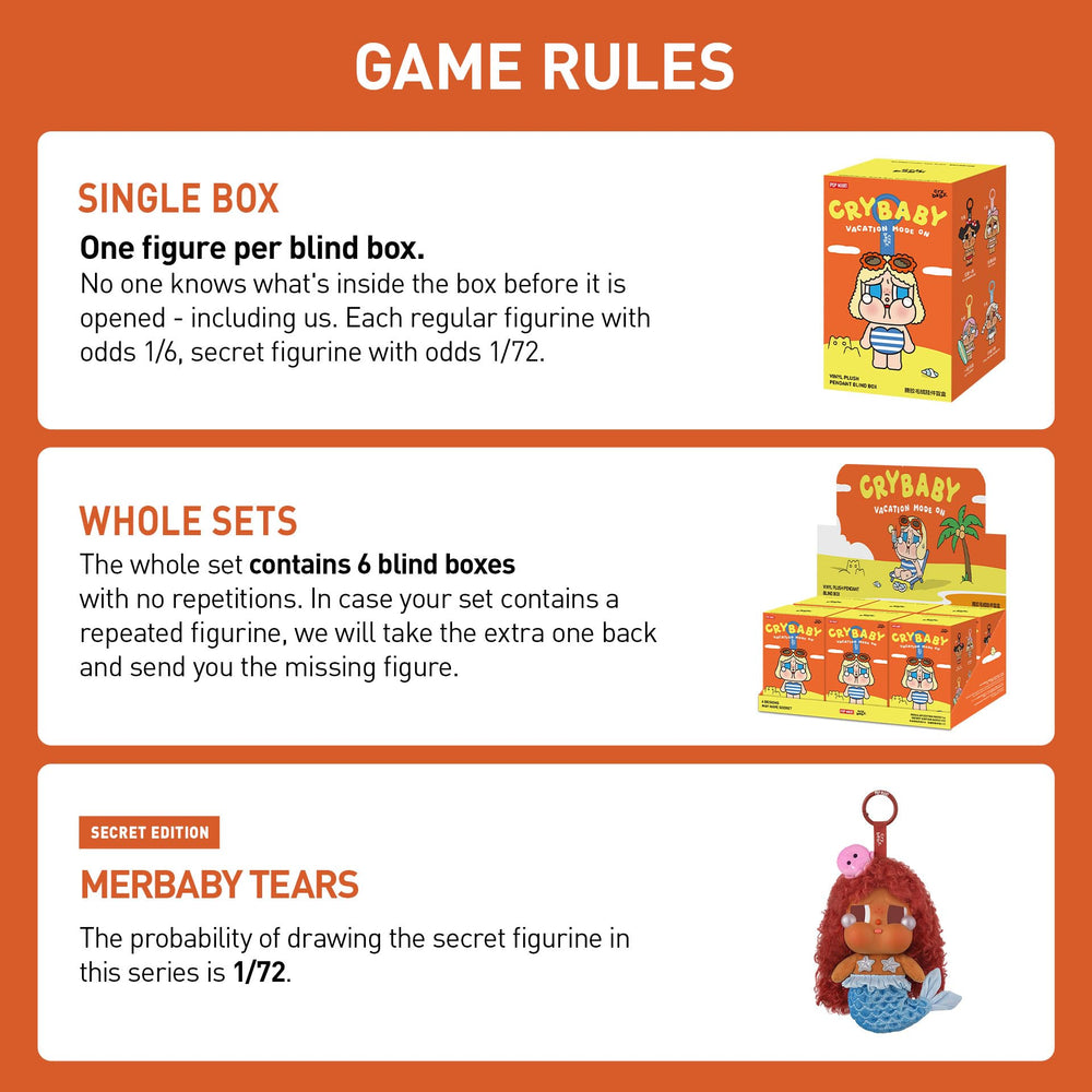 POP MART Crybaby Vacation Mode box side view, packaging details and display potential