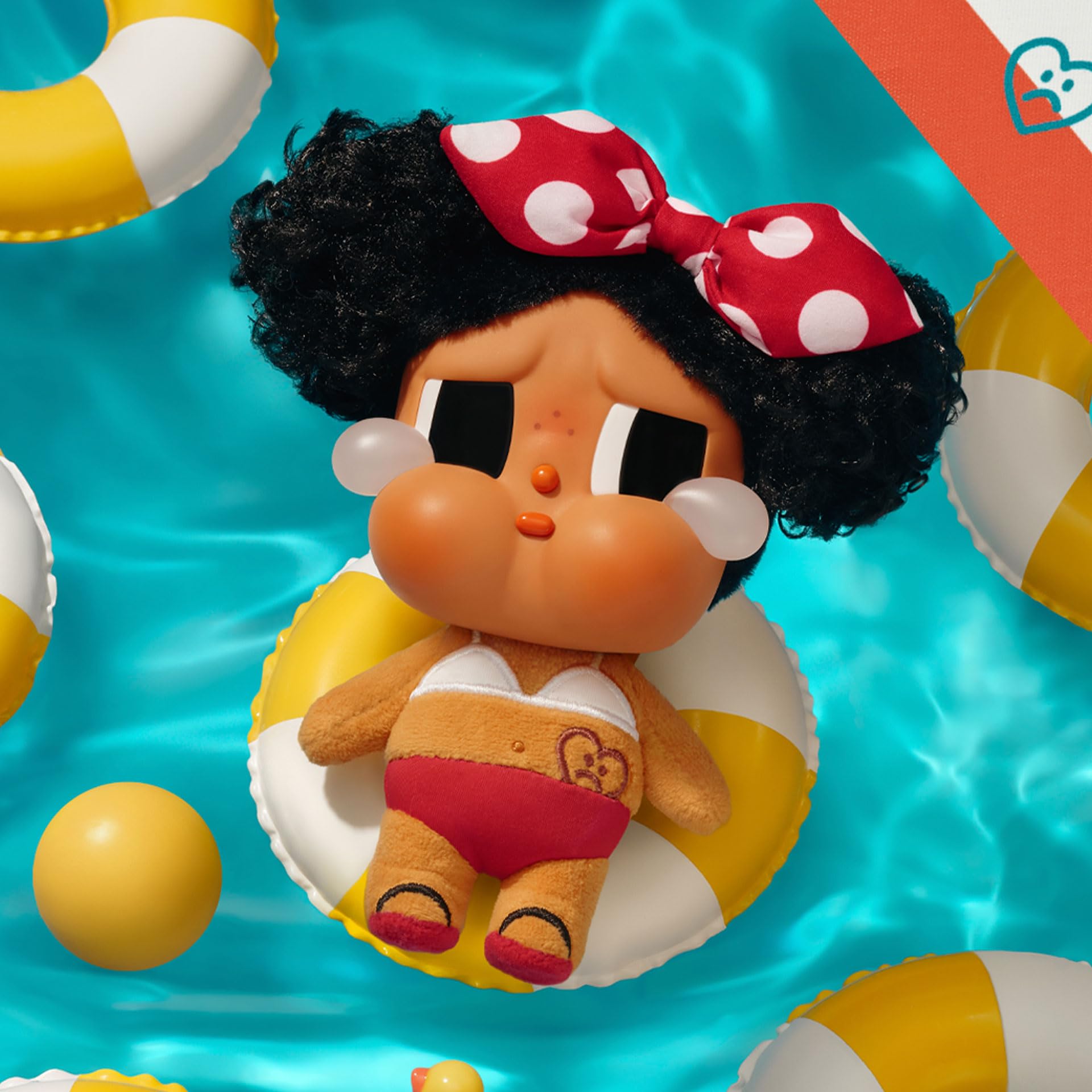 POP MART Crybaby vinyl plush pendant figure, quirky desk companion and giftable collectible