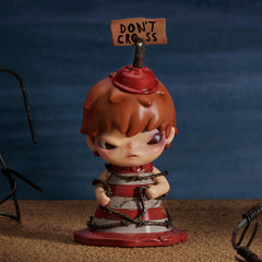 POP MART Hirono Shelter figure 05 compact size fits display shelves.