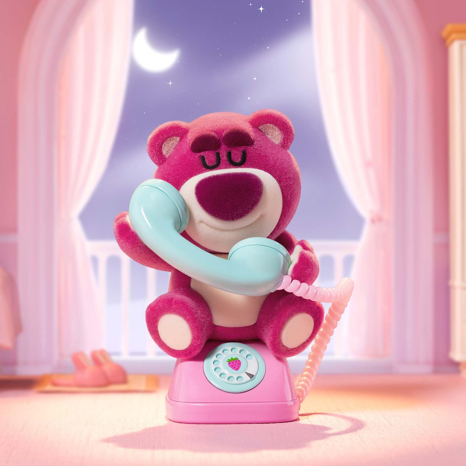 POPMART Lotso packaging shot emphasizes a gift-ready presentation.