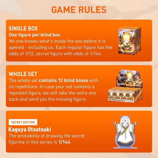 POP MART Naruto Ninkai Taisen figure packaging designed for gift-giving.