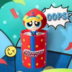 POP MART Powerpuff character figure, vibrant colors brighten any workspace.