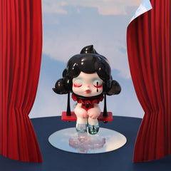 POP MART Skullpanda compact height fits desks and shelves.