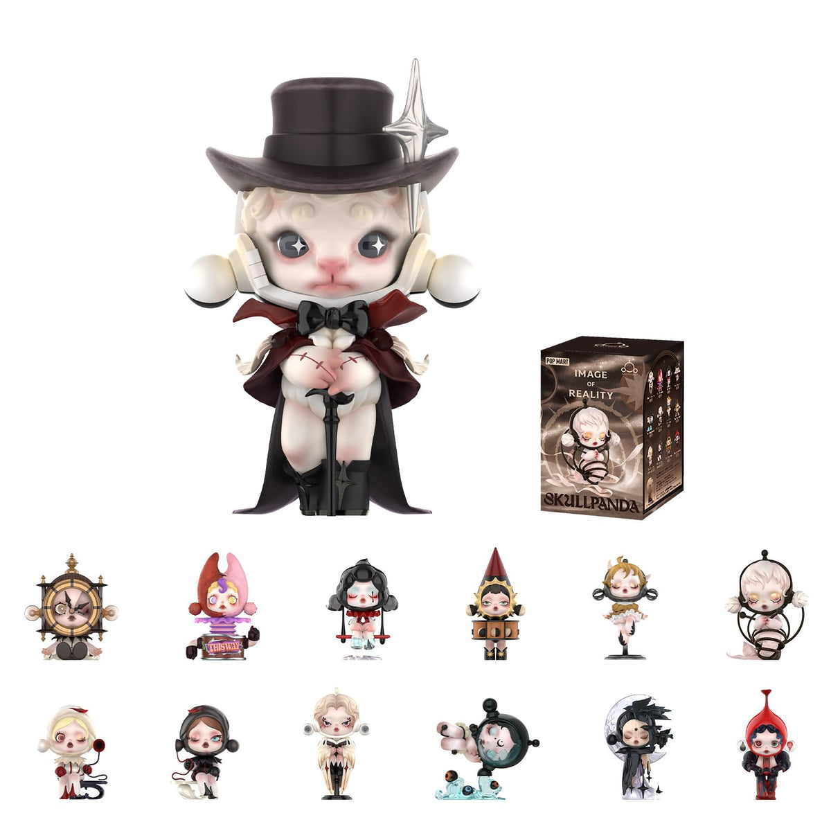 POP MART Skullpanda image of reality figure for display and gifting.