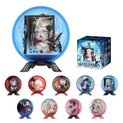 POP MART Skullpanda Mirage box opening reveals a mystery collectible for stylish desk decor.