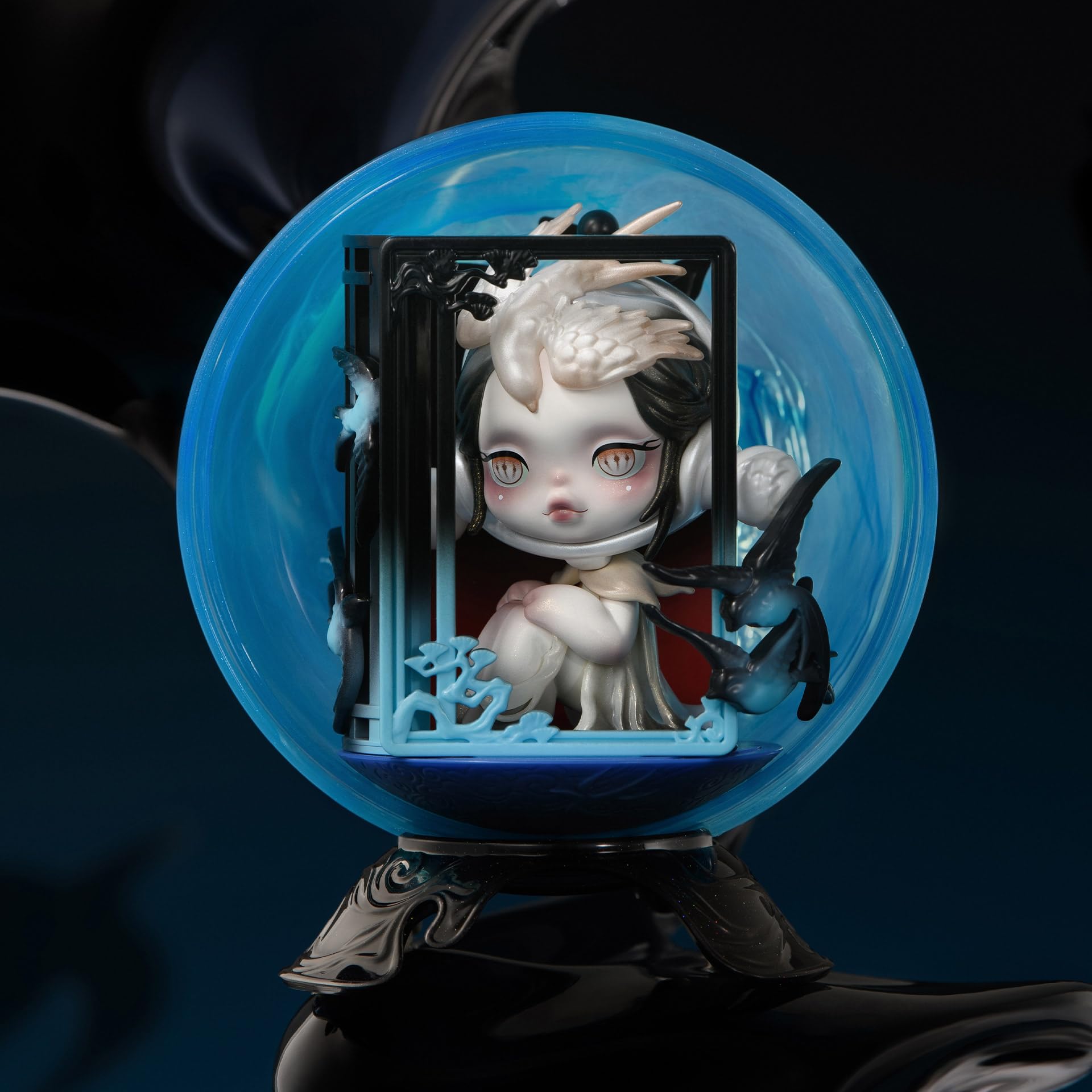 POP MART Skullpanda Mirage packaging art reveals the collection premium presentation.