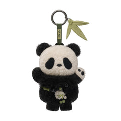 POP MART Skullpanda pendant side view adds color to shelves
