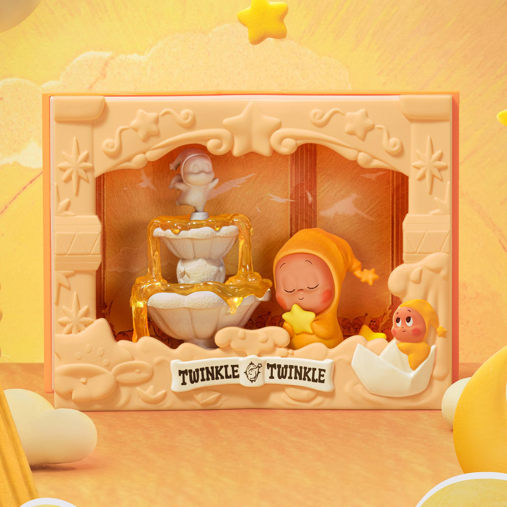 Pop Mart Twinkle Twinkle Light Up figure display compact decor for desks and shelves