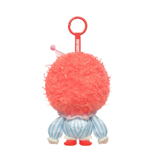 POP MART Crybaby plush side view showing vibrant color and charm