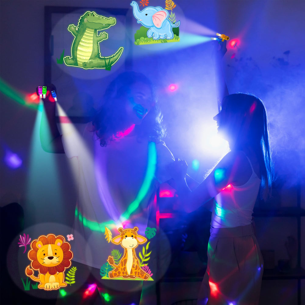 POPOOO safari animal design LED lights for events and classroom activities.