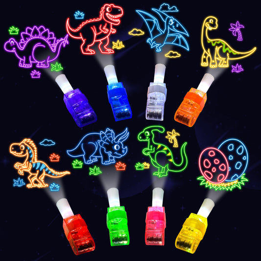 POPOOO dinosaur egg pattern finger light glows for party fun