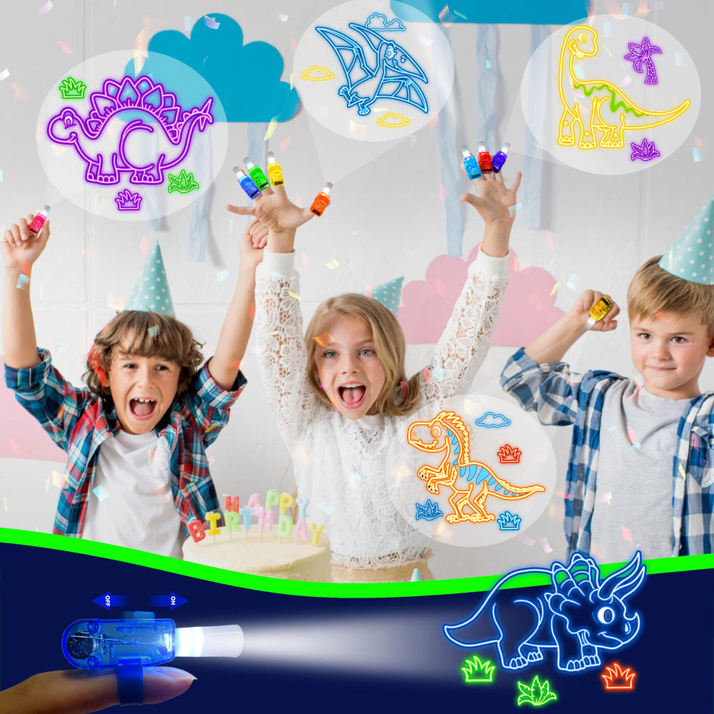 POPOOO pterosaur design finger light creates dazzling glow during play