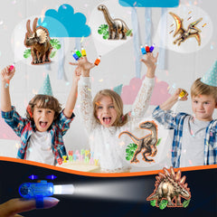 POPOOO Stegosaurus finger light brings colorful illumination to kids' dino parties.