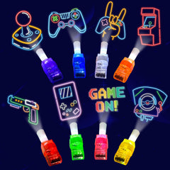 POPOOO LED finger light with game machine pattern boosts party glow.