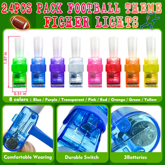 POPOOO LED finger lights football-pattern athletes illuminate birthday celebrations
