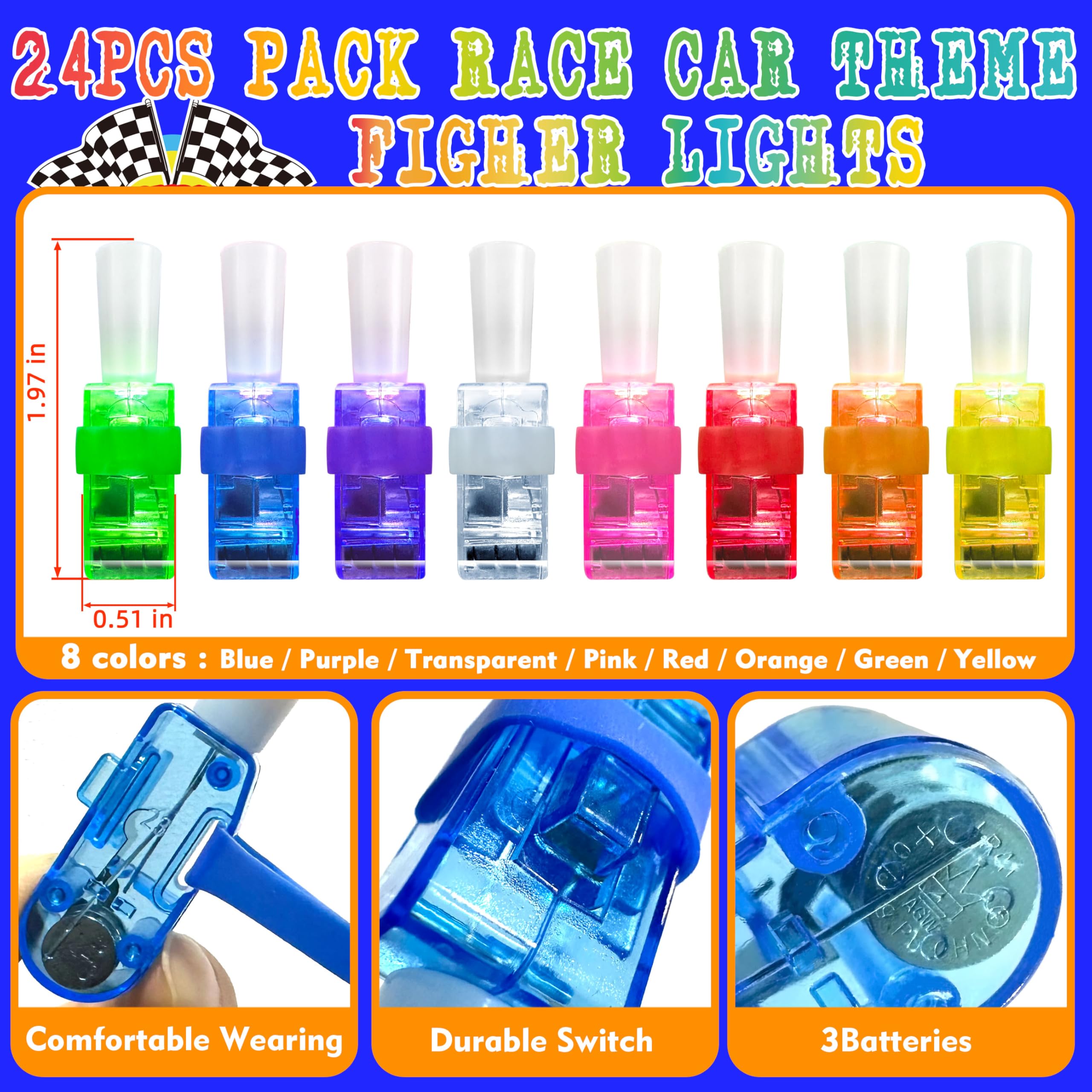 POPOOO LED patterns show checkered flags for event flair and easy photo moments.