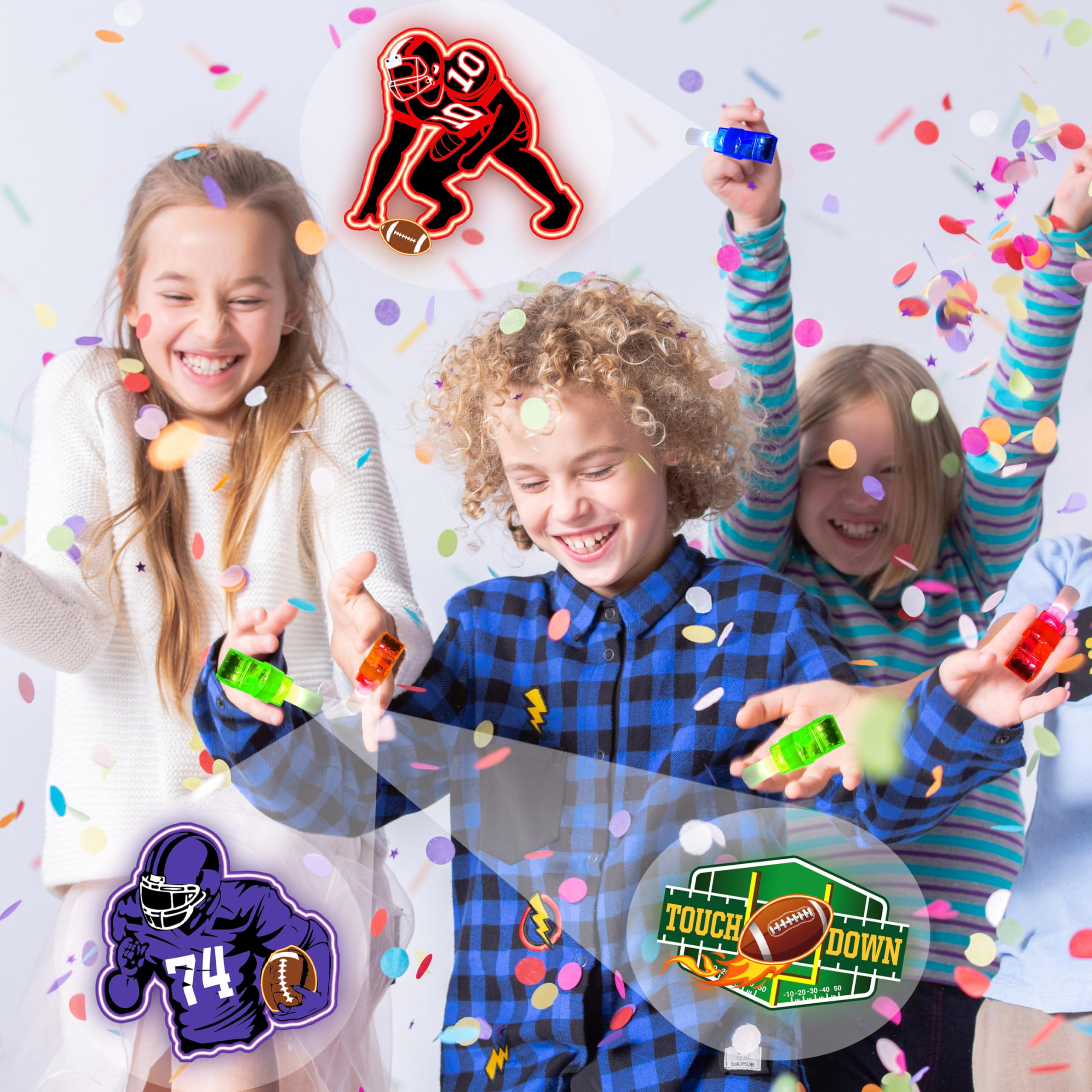 POPOOO LED finger lights packaging display for party decor and gifting