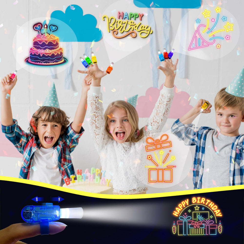 POPOOO finger lights with rubber strap offer secure, stretchable wear