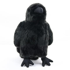 POPOTATO crow plush with lifelike details, perfect for cozy décor and cuddling.