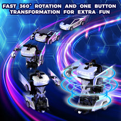POPPLAYING Transform RC Cyber Pickup Truck in robot mode for action play