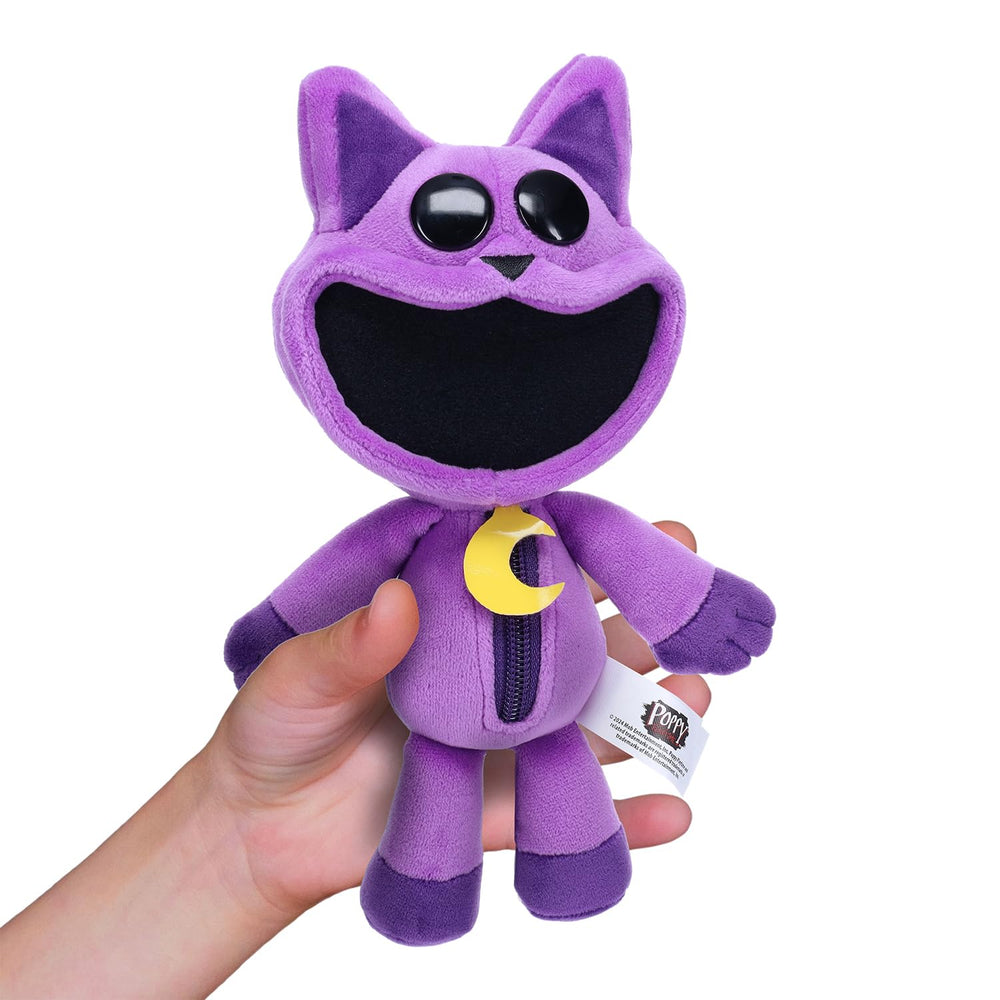Poppy Playtime CatNap plush 8.5-inch size suitable for desk, shelf, or travel.