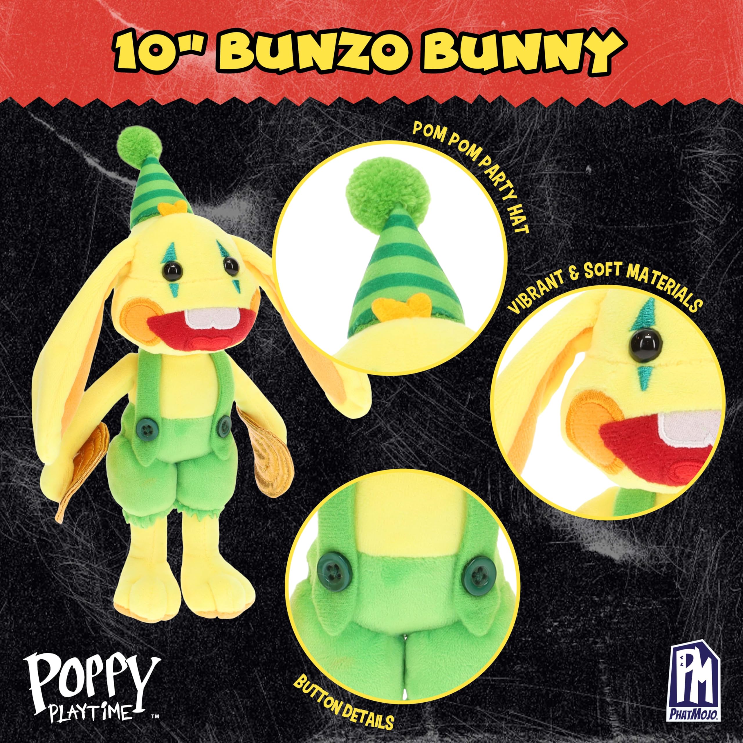 Poppy Playtime PJ Pug-a-Pillar plush front view for shelves