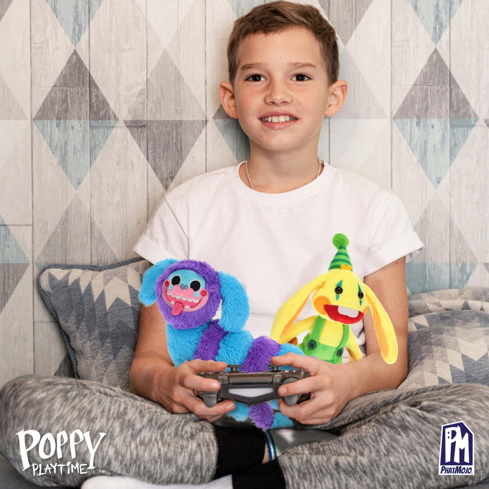 Poppy Playtime PJ Pug-a-Pillar plush side view with details