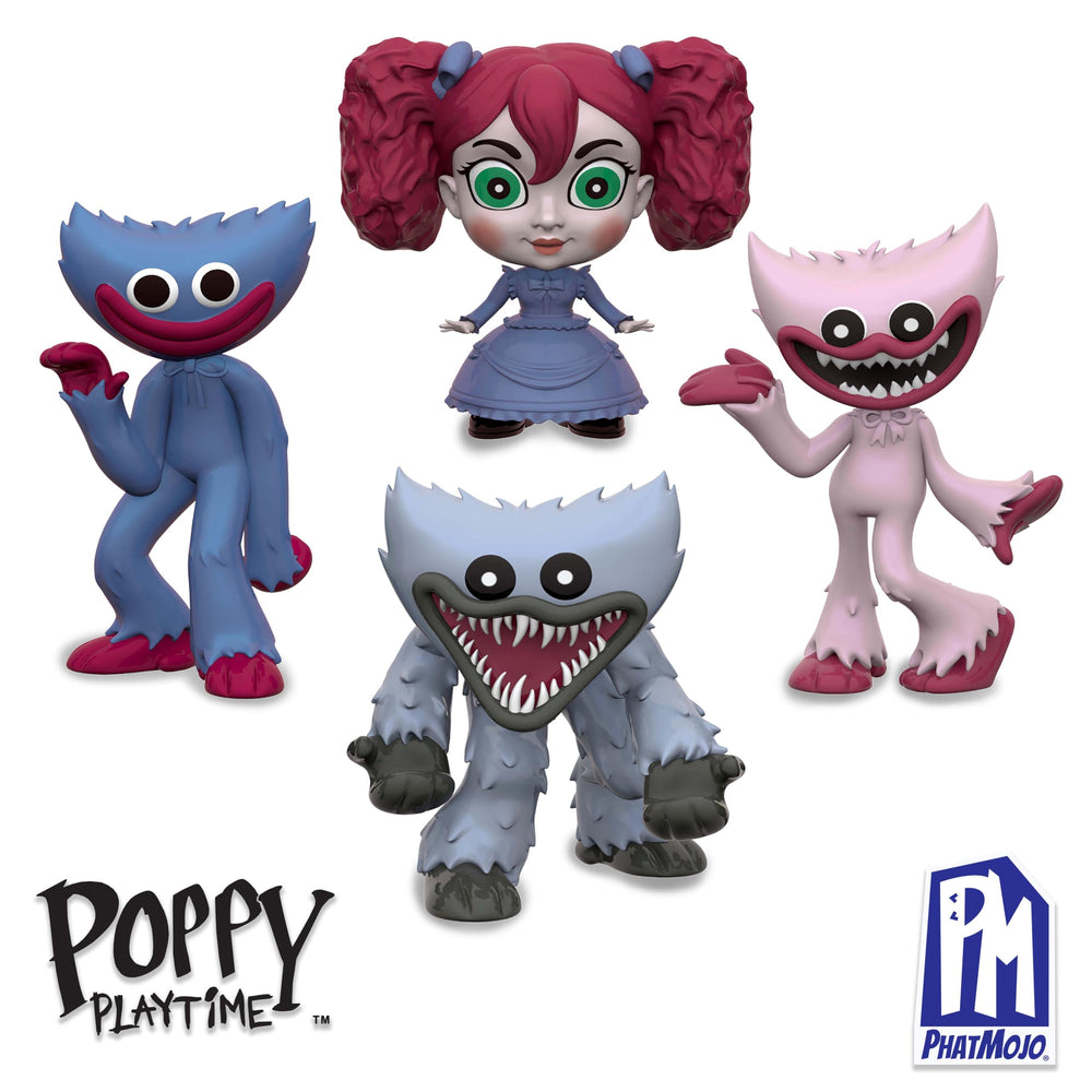 Poppy Playtime Scary Huggy Wuggy figure close-up for display.