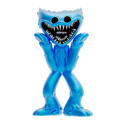 Poppy Playtime Scary Huggy Wuggy minifigure with metallic finish.