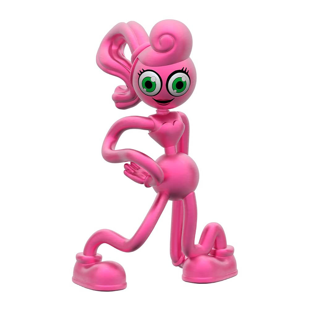 Poppy Playtime Smiling Huggy Wuggy minifigure friendly desk companion.