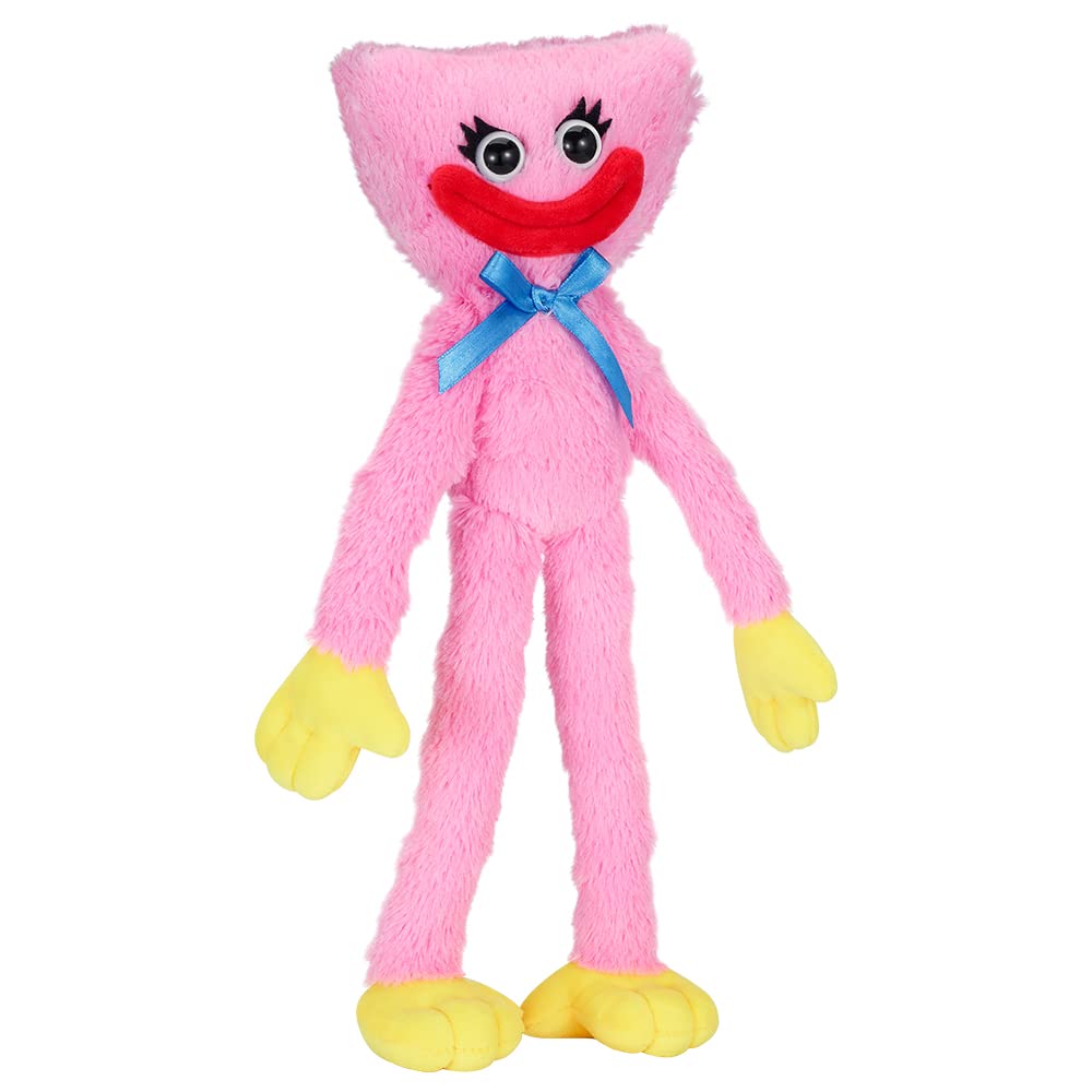 Poppy Playtime Kissy Missy plush close-up face, ultra-soft fur for cozy play