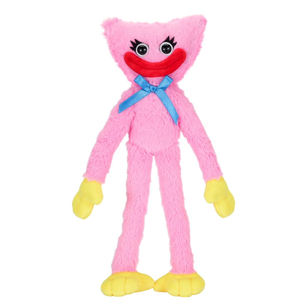 Poppy Playtime Smiling Kissy Missy plush, front view, soft cuddle companion