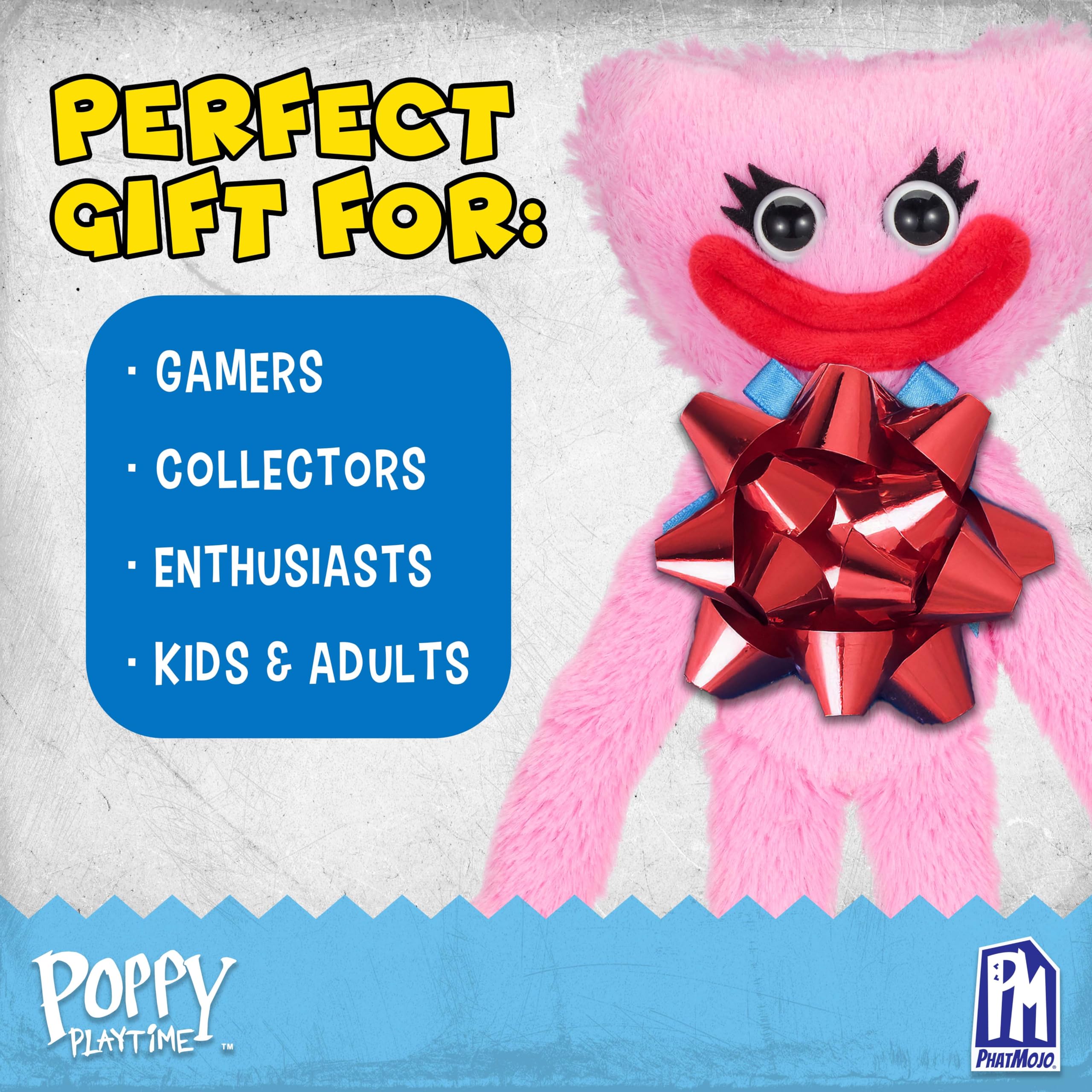 Poppy Playtime Kissy Missy plush packaging view, gift-ready presentation