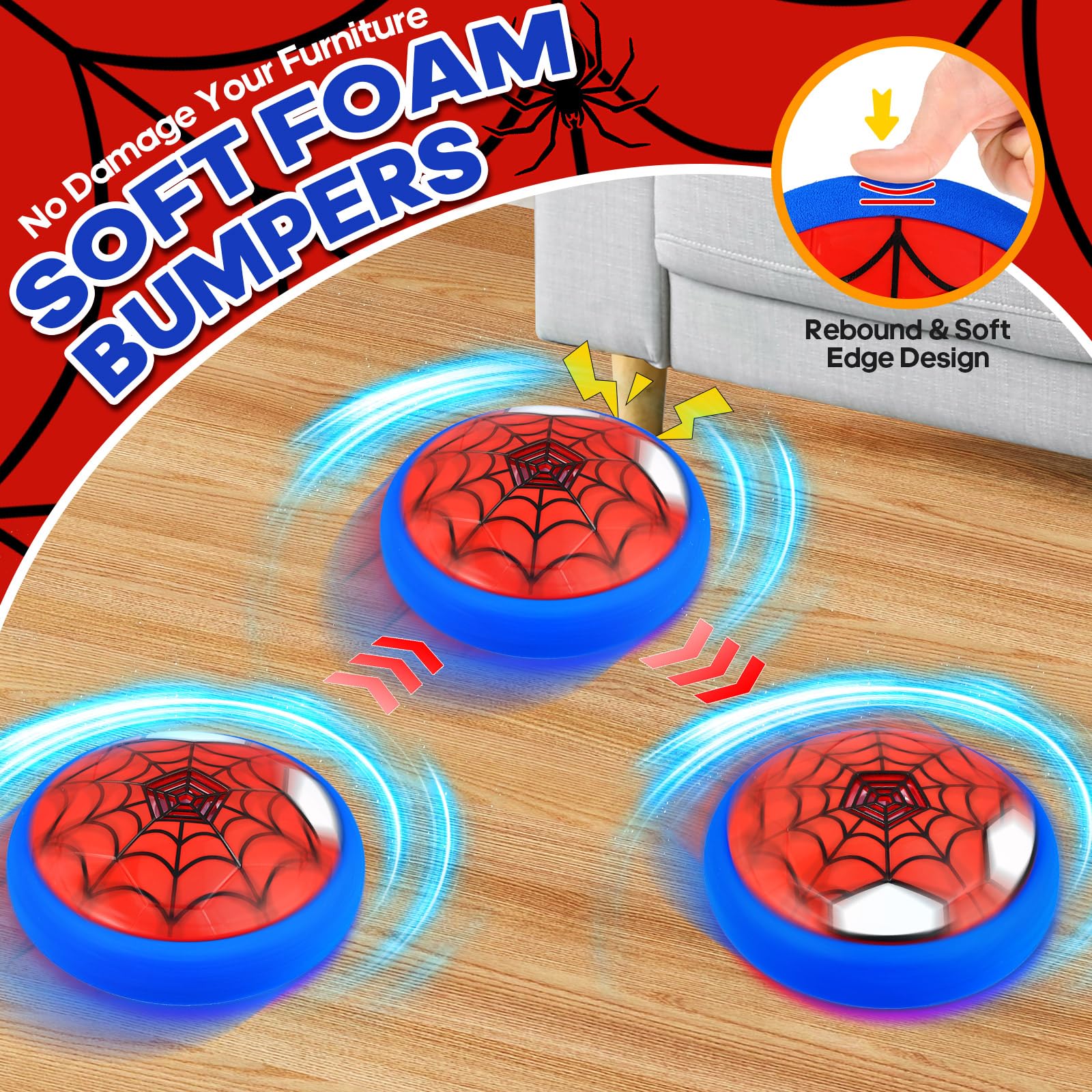 POPSVON hover ball with batteries included for instant play