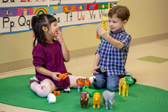 Popular Playthings sparks imaginative dino-world adventures on a tabletop.
