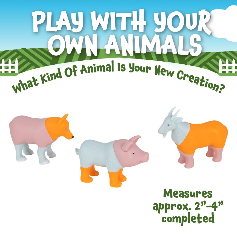 Popular Playthings Magnetic Animals chicken piece beside pig piece for farm scenes