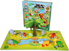 Popular Playthings Magnetic Animals: elephant and tiger figures spark 3D puzzle exploration.