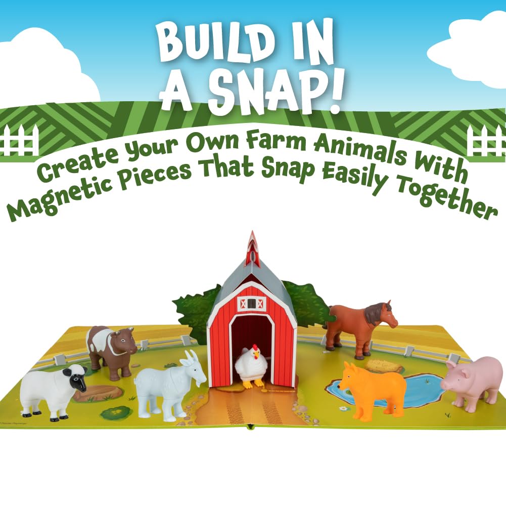 Popular Playthings Magnetic Animals goat piece with safe magnets for durable play