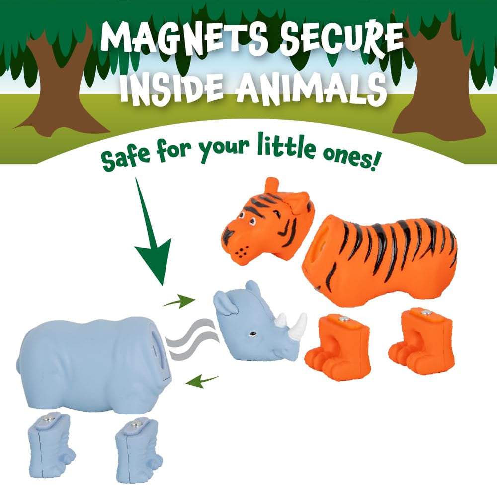 Popular Playthings Magnetic Animals: mini-pieces designed for little hands and easy assembly.