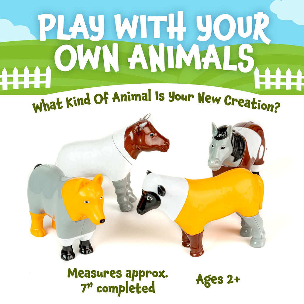 Popular Playthings magnetic farm animals: large pieces support toddlers' fine motor skills.