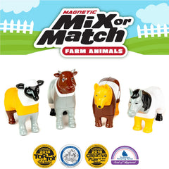 Popular Playthings magnetic farm animals: mini zoo setup inspires storytelling.