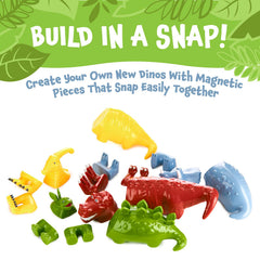 Popular Playthings magnetic locking system keeps pieces secure during build.